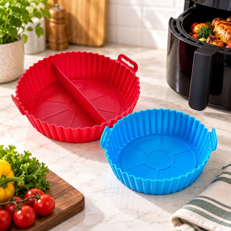 Cilicon Plate Round_1 Round Silicone Air Fryer & Baking Tray – 14 cm / 17 cm