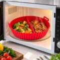 Round Silicone Air Fryer & Baking Tray – 14 cm / 17 cm