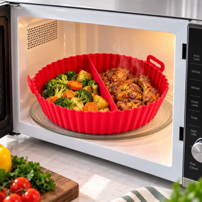 Cilicon Plate Round_3 Round Silicone Air Fryer & Baking Tray – 14 cm / 17 cm