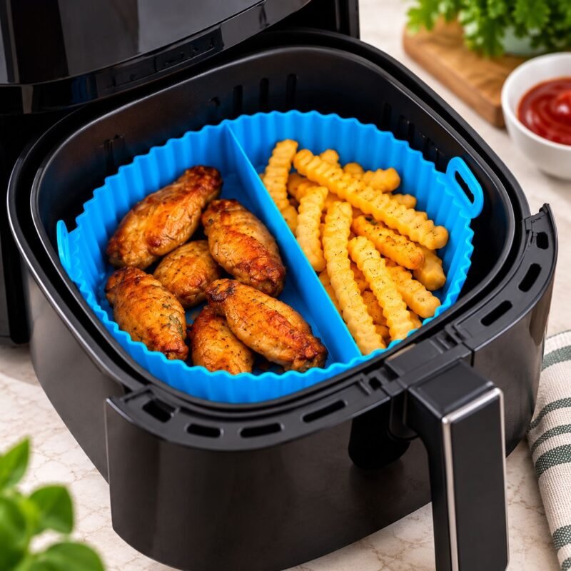 Cilicon Plate Round_4 Round Silicone Air Fryer & Baking Tray – 14 cm / 17 cm