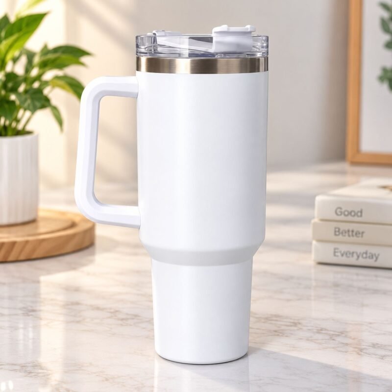 J25-540 Vacuum Travel Mug_1 1200 ml Vacuum Insulated Travel Mug with Handle β J25-540