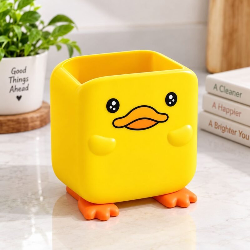 Spoon Holder 1 Cute Duck Multipurpose Spoon & Pen Holder β J25-203