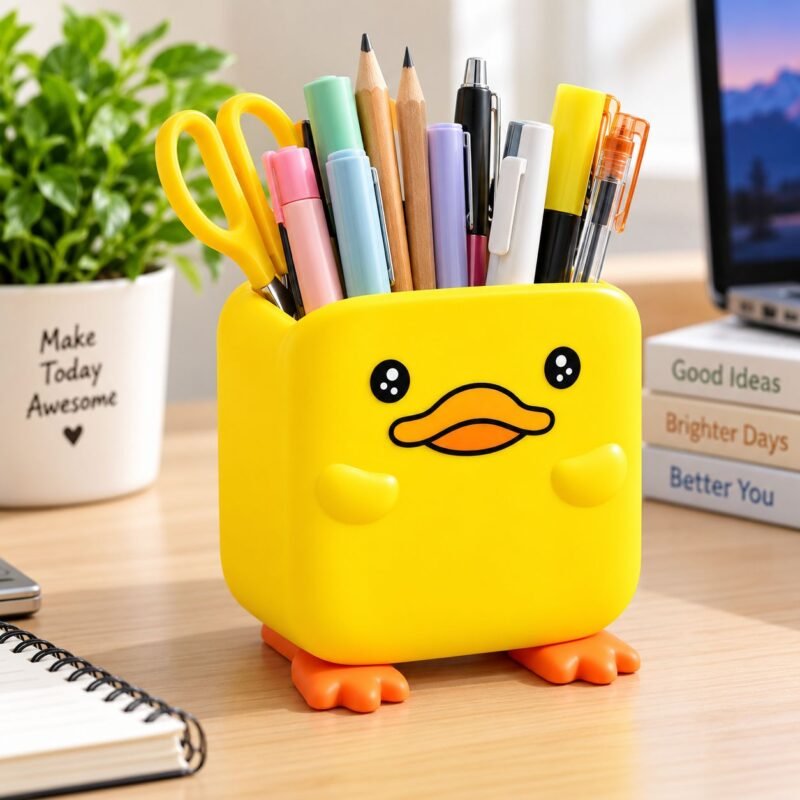 Spoon Holder 3 Cute Duck Multipurpose Spoon & Pen Holder β J25-203