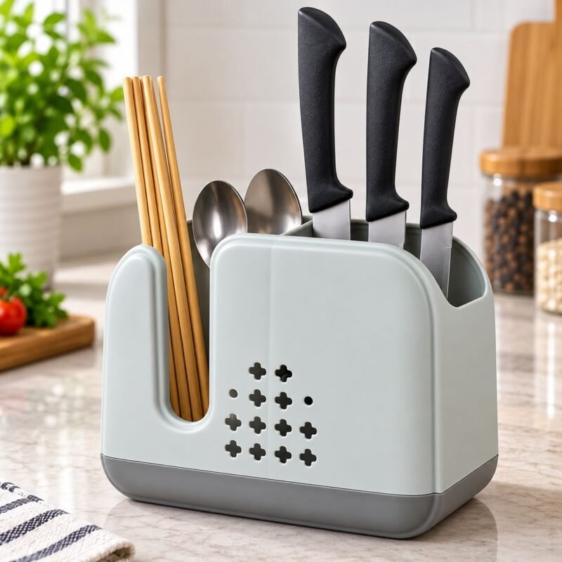 Multipurpose Spoon, Knife & Utensil Holder – J25-167