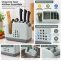 Multipurpose Spoon, Knife & Utensil Holder – J25-167
