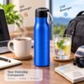 V45 – Vacuum Bottle_5 Stainless Steel Vacuum Bottle with Wrist Strap – Approx. 550 ml – V45