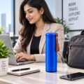 V46 – SUS 304 Stainless Steel Vacuum Bottle_3 SUS 304 Stainless Steel Vacuum Bottle with Carry Strap – Approx. 500 ml – V46