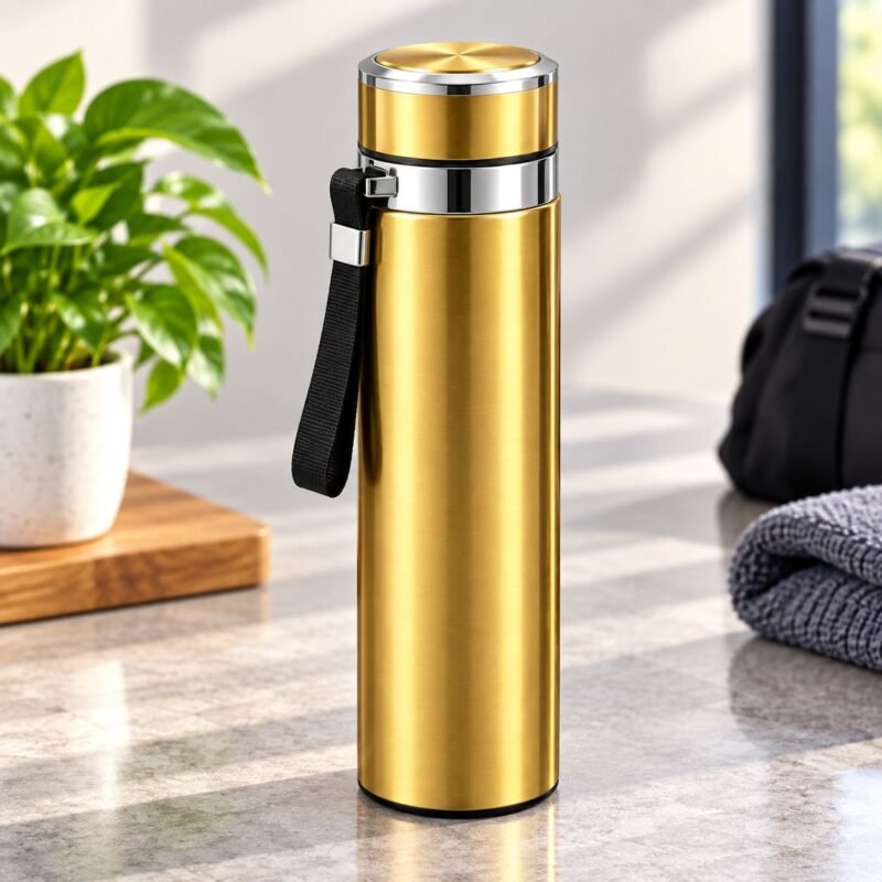V47 – Vacuum Bottle,_1 SUS 316 Stainless Steel Vacuum Bottle with Strainer – Approx. 900 ml – V47