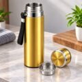 V47 – Vacuum Bottle,_2 SUS 316 Stainless Steel Vacuum Bottle with Strainer – Approx. 900 ml – V47