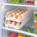 V49 – Egg Tray, 2-Piece Set._3 Stackable Refrigerator Egg Tray – 2 Pieces Set – V49