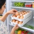 V49 – Egg Tray, 2-Piece Set._4 Stackable Refrigerator Egg Tray – 2 Pieces Set – V49