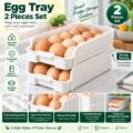 V49 – Egg Tray, 2-Piece Set._5 Stackable Refrigerator Egg Tray – 2 Pieces Set – V49