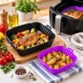 Silicone Square Air Fryer Plate – 14 cm & 17 cm