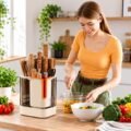 knifestand_PP_classic_13 Multipurpose Knife & Kitchen Utensil Stand with Drain Tray