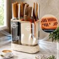 knifestand_PP_classic_14 Multipurpose Knife & Kitchen Utensil Stand with Drain Tray