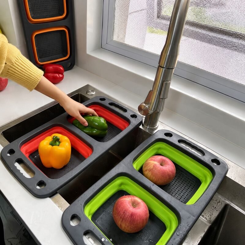 Kedija Folding Veg & Fruits Drain Basket – Silicone | SS23 124