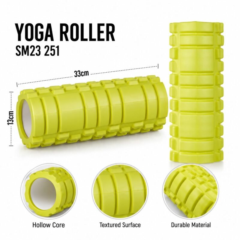 Yoga Foam Roller for Muscle Massage & Fitness – SM23 251